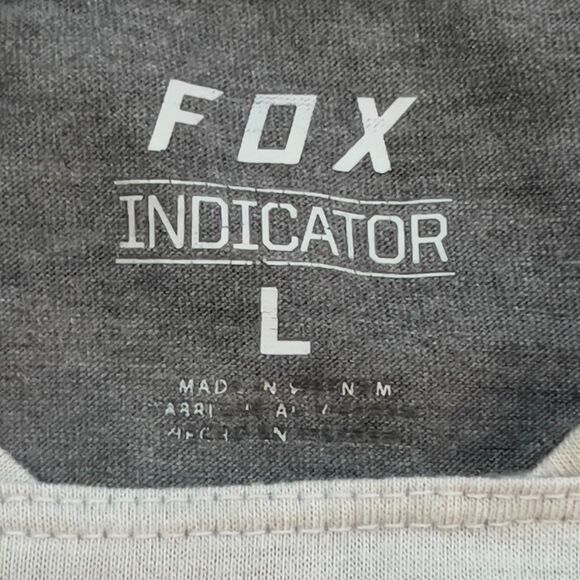 Fox Racing Indicator Long Sleeve Mash Camo Jersey Cool Grey - Men's Size Large - Picture 4 of 8